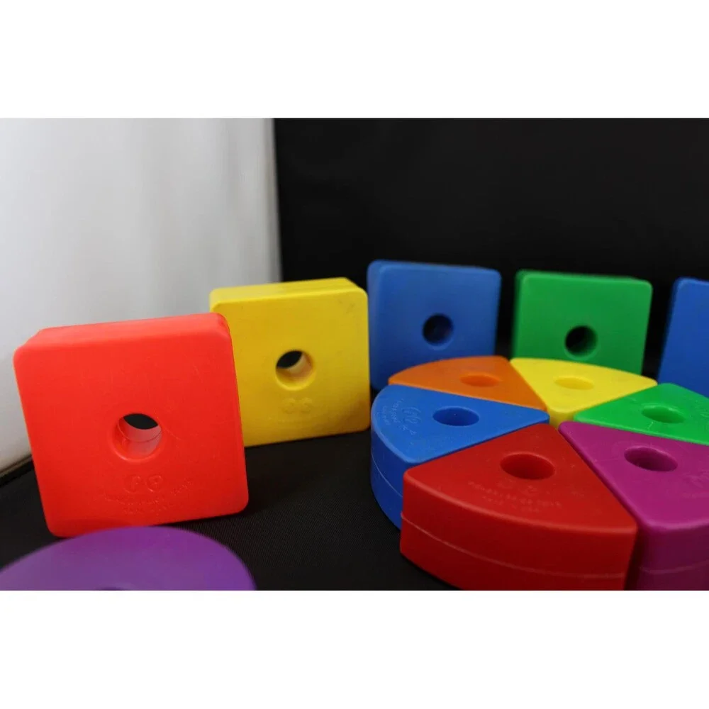 Vintage Fisher-Price Creative Blocks‎ Bold Chunky Stacking Sorting Toy 27 Pieces
